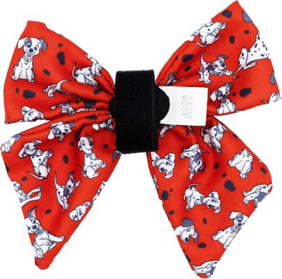 Show full view: Sassy Woof Disney's 101 Dalmatians Sailor Bow Dog Collar Accessory, Red slide 3 of 6