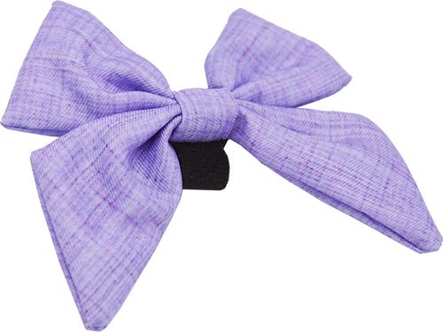Show full view: Sassy Woof Aurora Sailor Bow Dog Collar Accessory, Purple slide 2 of 7