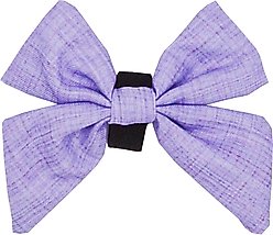 Sassy Woof Aurora Sailor Bow Dog Collar Accessory, Purple