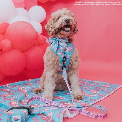 Show full view: Sassy Woof BARBIE On a Roll Sailor Bow Dog Collar Accessory, Blue slide 5 of 6