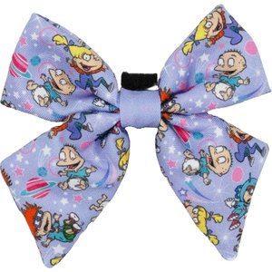 Sassy Woof Nickelodeon Rugrats Sailor Bow Dog Collar Accessory, Purple