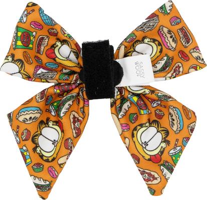 Show full view: Sassy Woof Garfield Sailor Bow Dog Collar Accessory, Orange slide 3 of 5