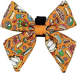 Sassy Woof Garfield Sailor Bow Dog Collar Accessory, Orange