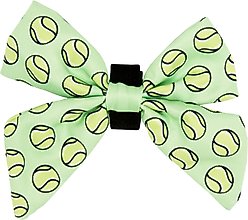 Sassy Woof Serving Up Sass Sailor Bow Dog Collar Accessory, Green