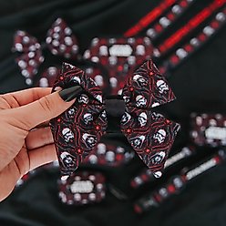 Sassy Woof STAR WARS The Dark Side Sailor Bow Dog Collar Accessory, Black slide 2 of 4