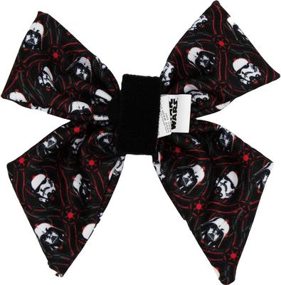 Show full view: Sassy Woof STAR WARS The Dark Side Sailor Bow Dog Collar Accessory, Black slide 3 of 4