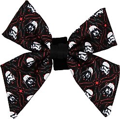 Sassy Woof STAR WARS The Dark Side Sailor Bow Dog Collar Accessory, Black