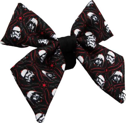Show full view: Sassy Woof STAR WARS The Dark Side Sailor Bow Dog Collar Accessory, Black slide 2 of 4