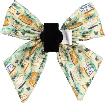 Show full view: Sassy Woof STAR WAR The Child Sailor Bow Dog Collar Accessory, Green slide 3 of 5