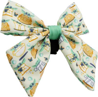 Show full view: Sassy Woof STAR WAR The Child Sailor Bow Dog Collar Accessory, Green slide 2 of 5