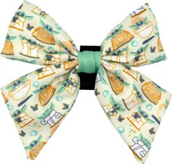 Sassy Woof STAR WAR The Child Sailor Bow Dog Collar Accessory, Green
