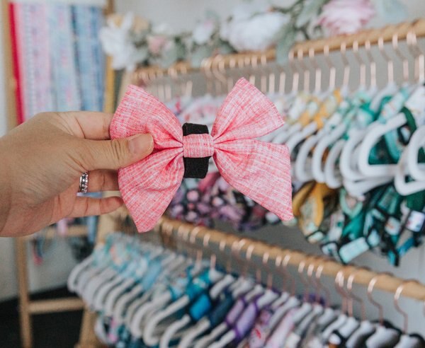 Sassy Woof Dolce Rose Sailor Bow Dog Collar Accessory