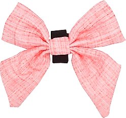 Sassy Woof Dolce Rose Sailor Bow Dog Collar Accessory, Pink