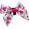 Show in main carousel: Sassy Woof Floral Frenzy Sailor Bow Dog Collar Accessory, Pink slide 2 of 5