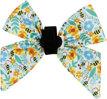 Show full view: Sassy Woof Must be the Honey Sailor Bow Dog Collar Accessory, Orange slide 3 of 5