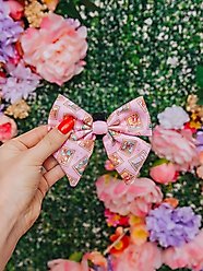 Sassy Woof Out of Office Sailor Bow Dog Collar Accessory, Pink slide 2 of 5