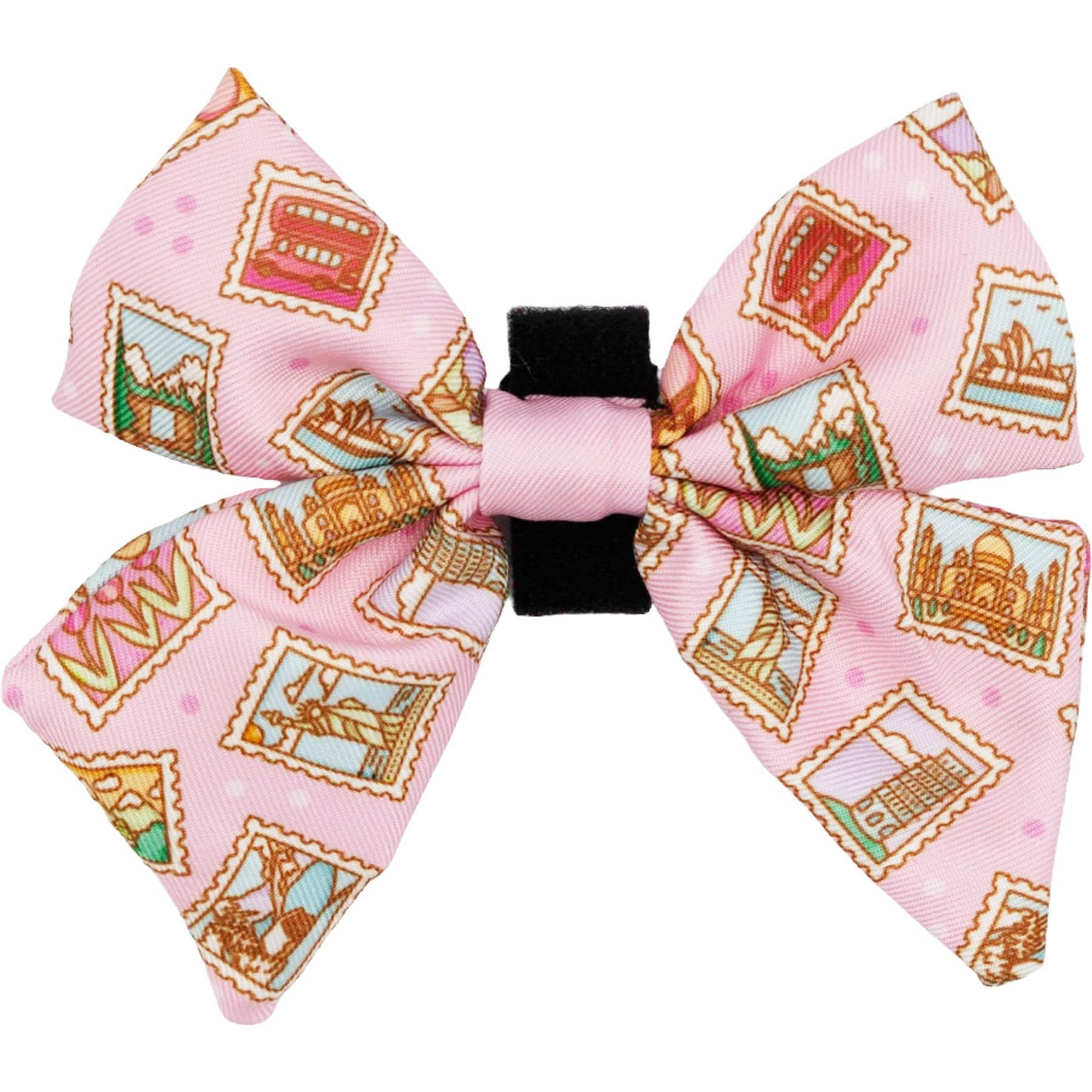 Sassy Woof Out of Office Sailor Bow Dog Collar Accessory, Pink