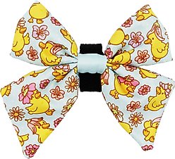 Sassy Woof Good Duck, Babe! Sailor Bow Dog Collar Accessory, Blue