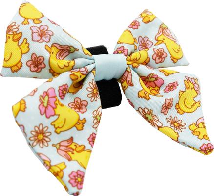 Show full view: Sassy Woof Good Duck, Babe! Sailor Bow Dog Collar Accessory, Blue slide 2 of 5