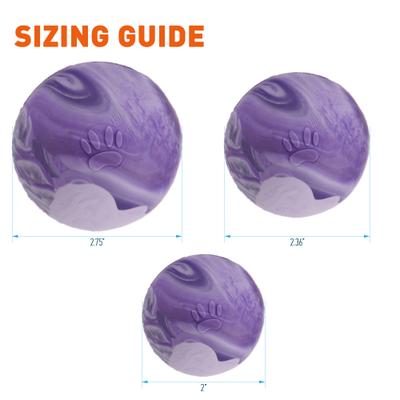 Show full view: Dogline Euro Ball Dog Toy, Purple, 2.75-in slide 8 of 8