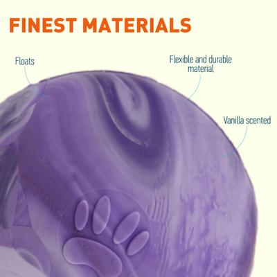 Show full view: Dogline Euro Ball Dog Toy, Purple, 2.75-in slide 3 of 8