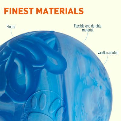 Show full view: Dogline Euro Ball Dog Toy, Blue, 2.36-in slide 4 of 9