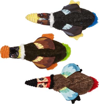 Show full view: Dogline Crinkle Bird Sunny Dog Toy, 14-in, Brown/Orange slide 2 of 2
