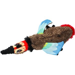 Dogline Crinkle Bird Jett Dog Toy, 14-in, Brown/Red