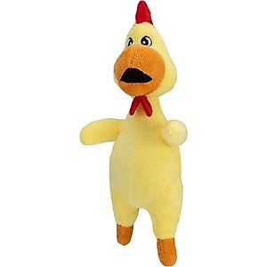 Dogline Chicken Mini Dog Toy Dog Toy, 6-in, Yellow