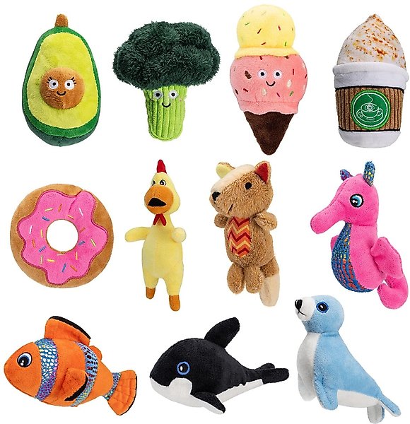Show full view: Dogline Broccoli Mini Dog Toy Dog Toy, 6-in, Green slide 2 of 3
