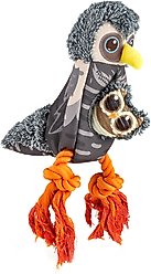 Dogline Hoot Interactive Owl Dog Toy, Gray