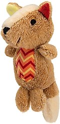 Dogline Fox Mini Dog Toy Dog Toy, 6-in, Brown
