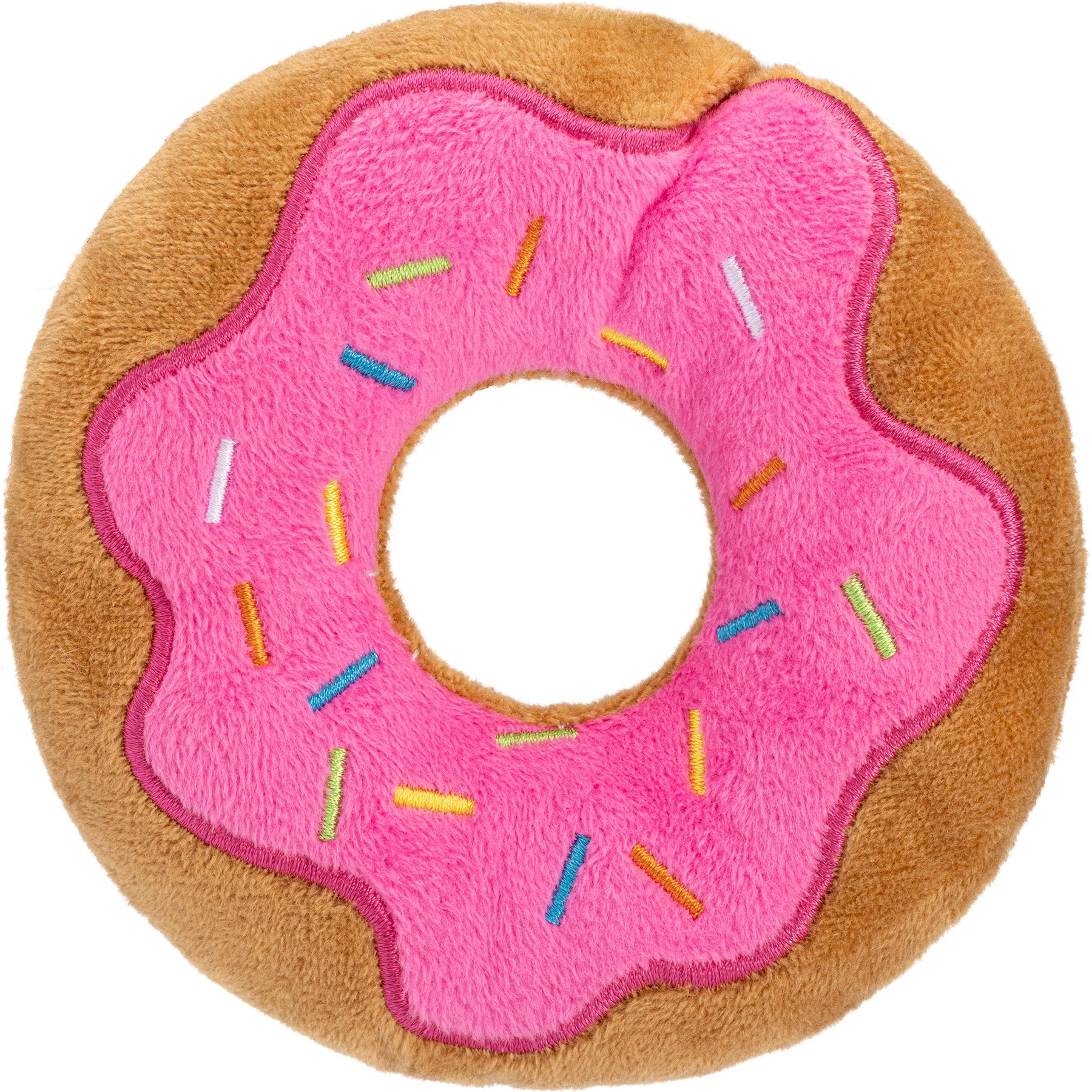 Dogline Donut Mini Dog Toy Dog Toy, 6-in, Pink