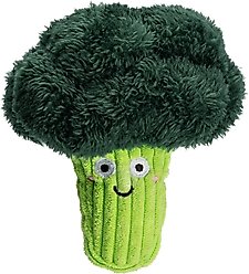 Dogline Broccoli Mini Dog Toy Dog Toy, 6-in, Green