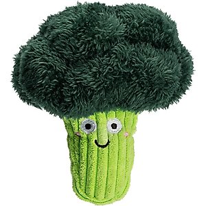 Dogline Broccoli Mini Dog Toy Dog Toy, 6-in, Green