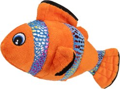 Dogline Clownfish Mini Dog Toy, 6-in, Orange