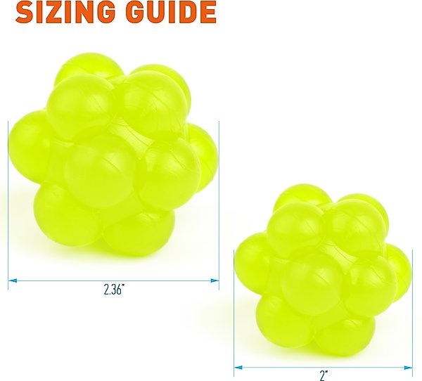 Show full view: Dogline Bur Ball Dog Toy, Yellow, 2-in slide 8 of 8