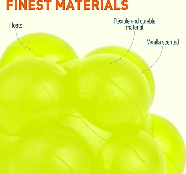 Show full view: Dogline Bur Ball Dog Toy, Yellow, 2-in slide 2 of 8