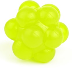 Dogline Bur Ball Dog Toy, Yellow, 2.36-in