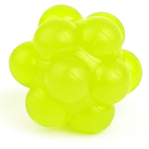 Dogline Bur Ball Dog Toy, Yellow, 2-in