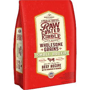 Stella & Chewy's Raw Coated Wholesome Grain Grass-Fed Beef Recipe Small Breed Dry Dog Food, 10-lb bag