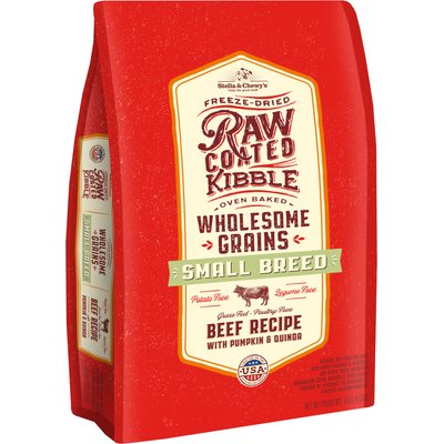 Stella & Chewy's Stella & Chewy's Raw Coated Wholesome Grain Grass-Fed Beef Recipe Small Breed Dry Dog Food, 10-lb bag