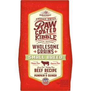 Stella & Chewy's Raw Coated Wholesome Grain Grass-Fed Beef Recipe Small Breed Dry Dog Food, 3.5-lb bag