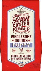 Stella & Chewy's Raw Coated Wholesome Grains Cage-Free Chicken Recipe with Pumpkin & Quinoa Puppy Dry Dog Food, 3.5-lb bag