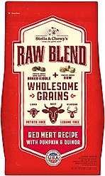 Stella & Chewy's Raw Blend Wholesome Grains Red Meat Recipe Dry Dog Food, 3.5-lb bag