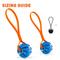 Show in main carousel: Dogline Spiral Ball with Handle Dog Toy, Blue/Orange, 2-in slide 5 of 9