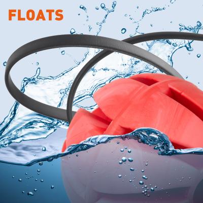 Show full view: Dogline Spiral Ball with Handle Dog Toy, Red/Black, 2.75-in slide 3 of 8