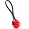 Show in main carousel: Dogline Spiral Ball with Handle Dog Toy, Red/Black, 2.75-in slide 1 of 8