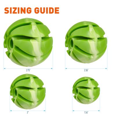 Show full view: Dogline Spiral Ball Dog Toy, Green, 2.36-in slide 4 of 8