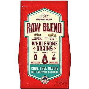 Stella & Chewy's Raw Blend Wholesome Grains Cage-Free Recipe Dry Dog Food, 3.5-lb bag